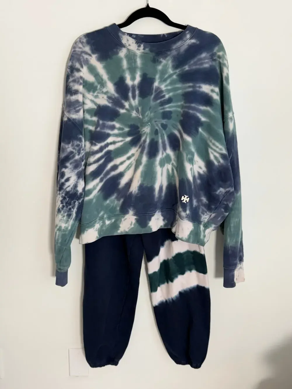 Tory Sport Tie Dye Tracksuit‎ Set Sweatshirt & Joggers L Large